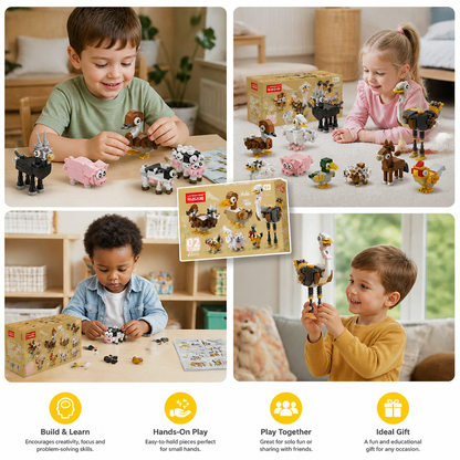 Animal Building Blocks Set