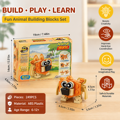 Animal Building Blocks Set