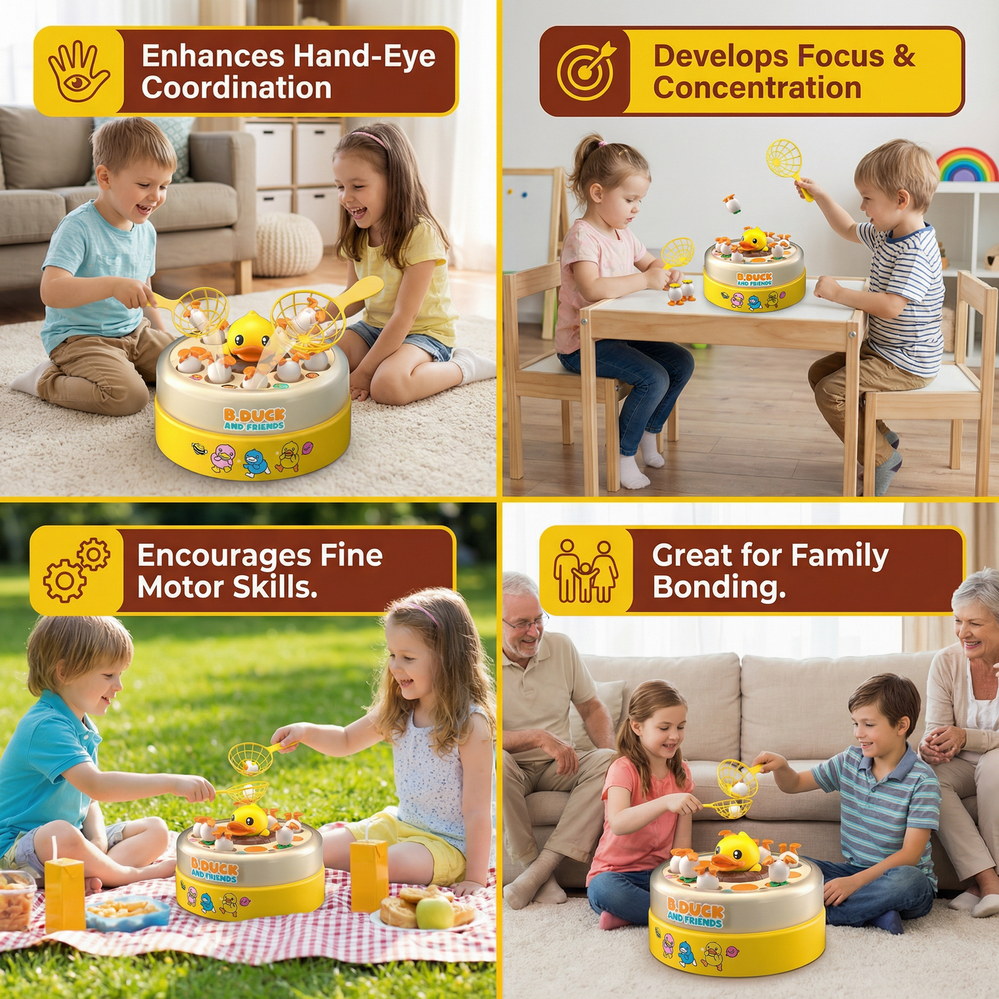 Duck Catch Game for Kids – Interactive Skill Game