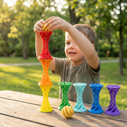 3D Printed Spiral Fidget Toy – Satisfying Rotating Desk Toy for Stress Relief & Focus
