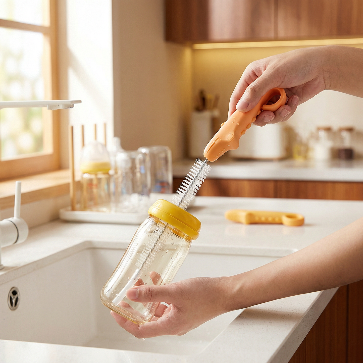 Flexible Straw Cleaning Brush – Long Tube Cleaner for Bottles, Pacifiers & Drinking Cups