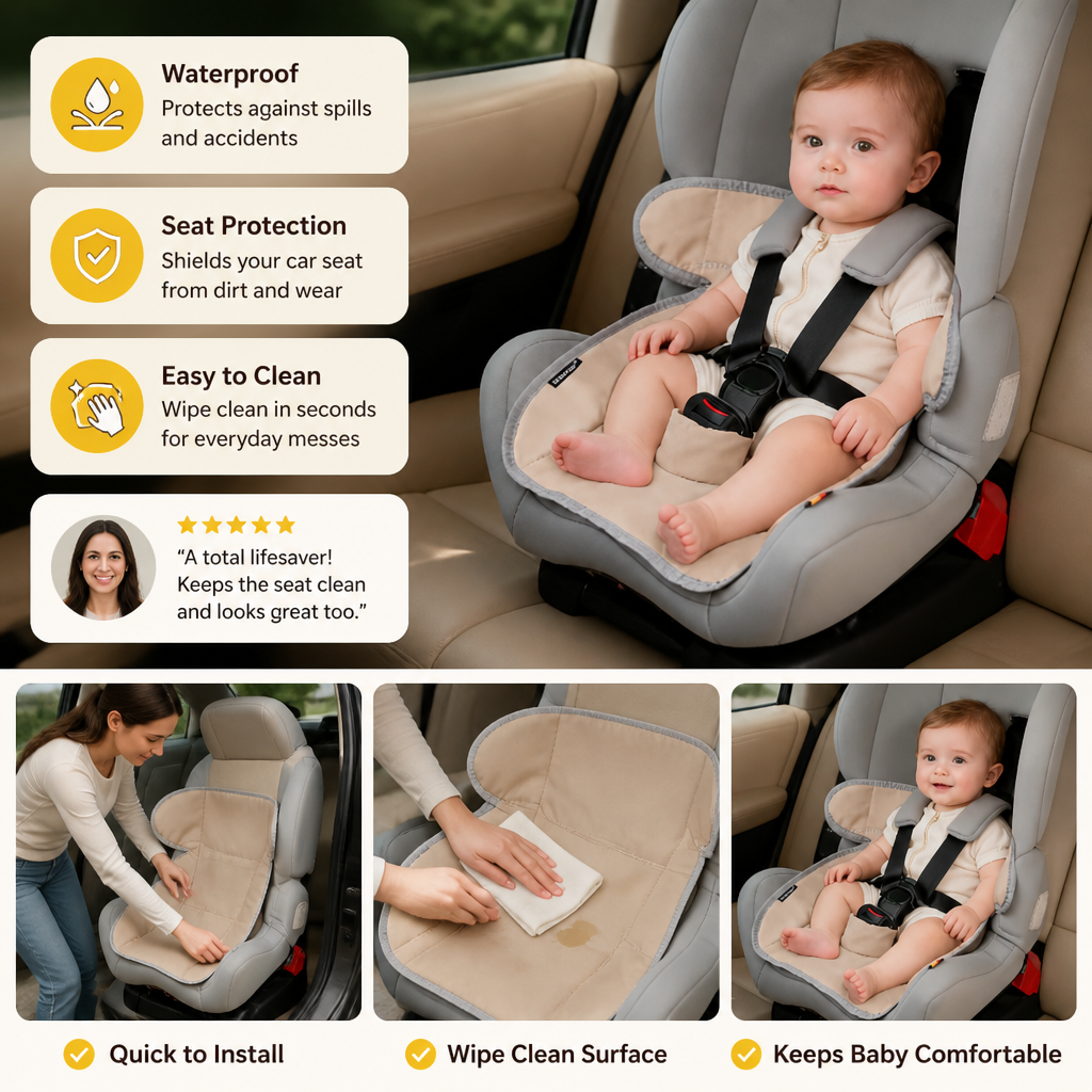 Waterproof Car Seat Protector for Child Seats