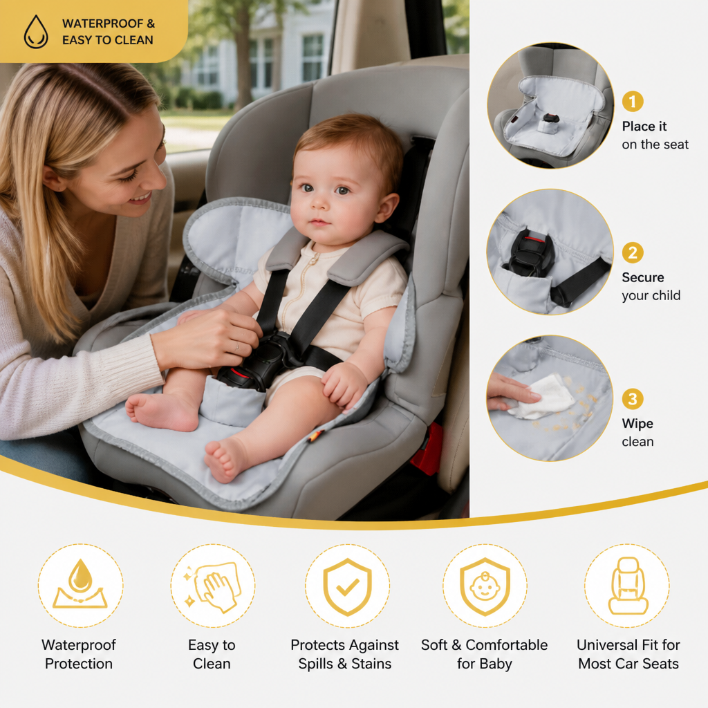 Waterproof Car Seat Protector for Child Seats