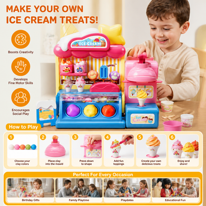 DIY Ice Cream Clay Maker Playset