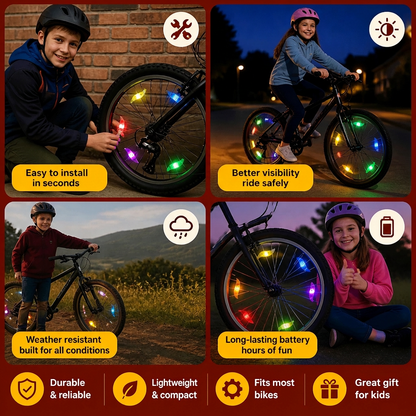 Colorful LED Bicycle Wheel Spoke Lights