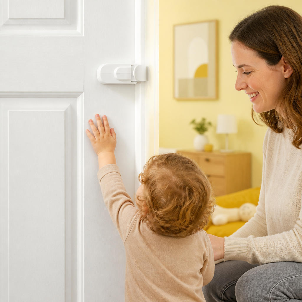 No-Drill Child Safety Door Lock