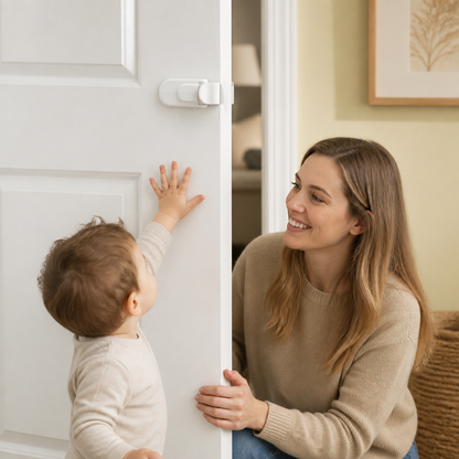 No-Drill Child Safety Door Lock