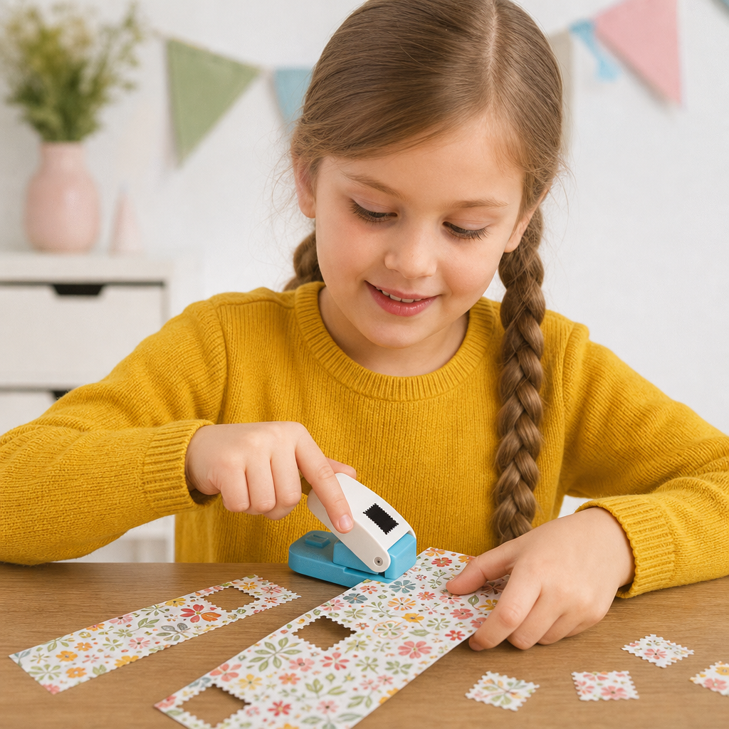 DIY Postage Stamp Paper Punch for Kids’ Arts & Crafts