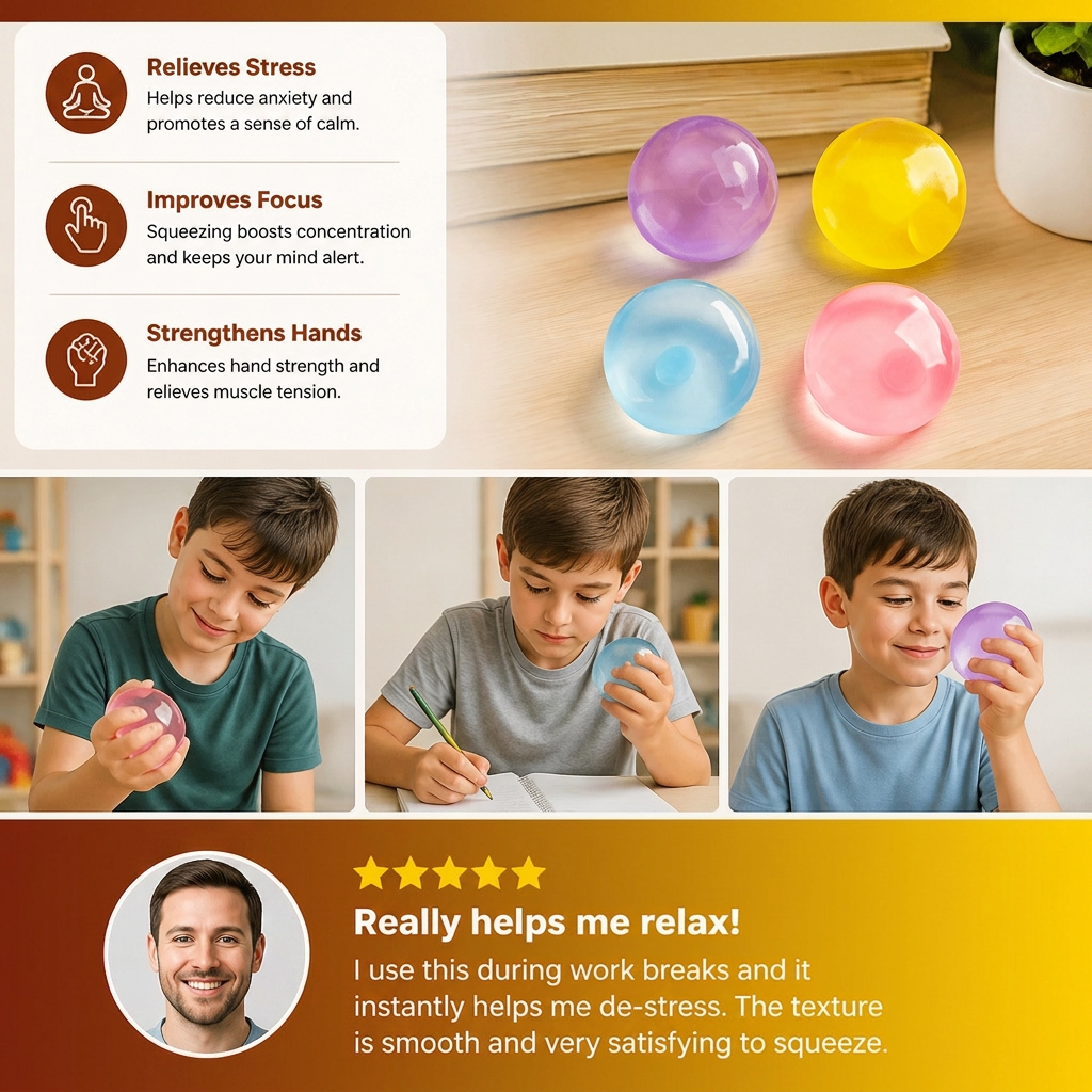 Coconut Oil Stress Relief Squishy Ball
