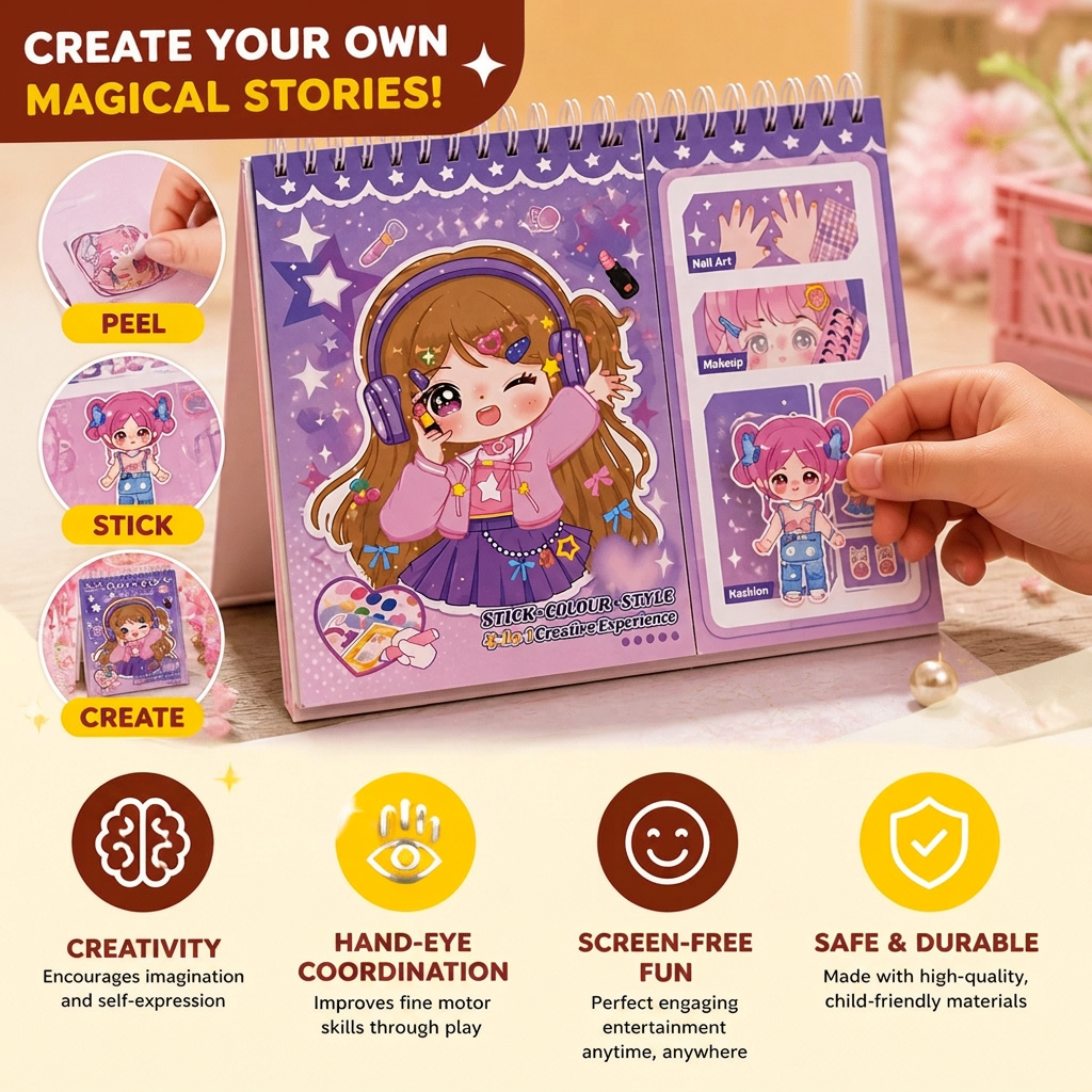 Princess Dress-Up Sticker Activity Book