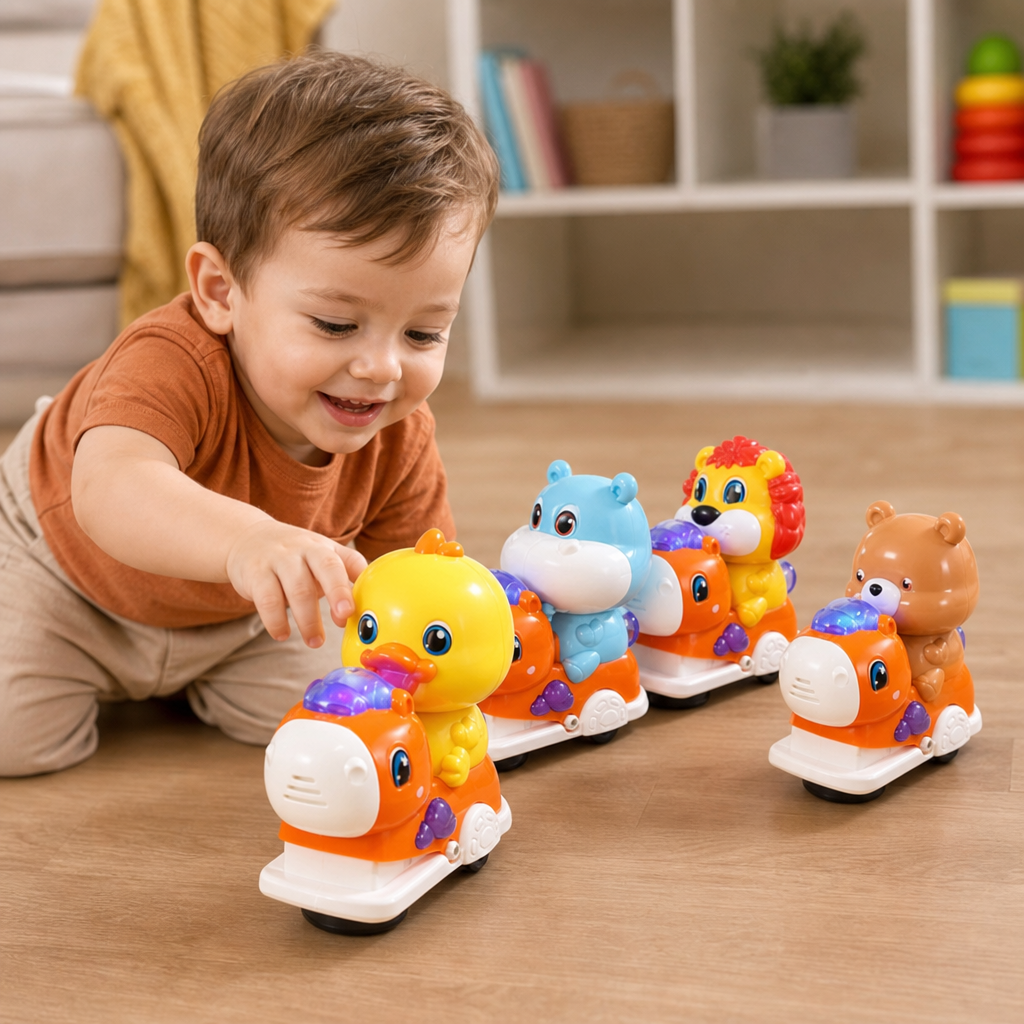 Interactive Animal Swing Toy with Music & Lights