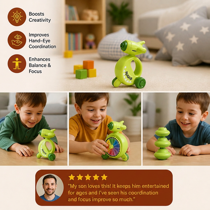 5-in-1 Gyro Educational Toy – Spinning, Balancing & Stacking Skill Game for Kids
