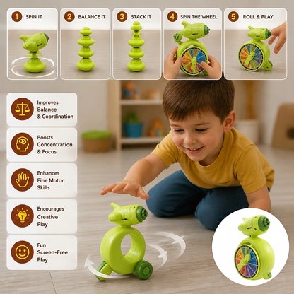 5-in-1 Gyro Educational Toy – Spinning, Balancing & Stacking Skill Game for Kids