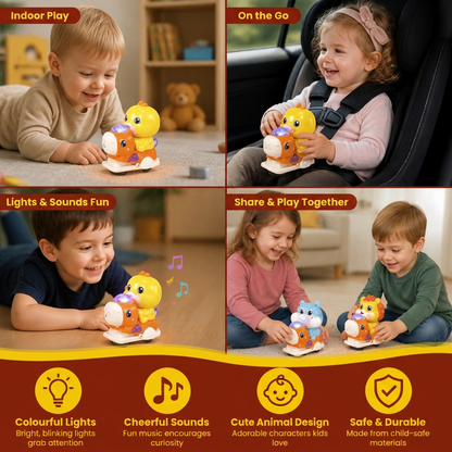 Interactive Animal Swing Toy with Music & Lights