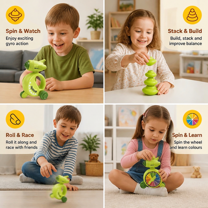 5-in-1 Gyro Educational Toy – Spinning, Balancing & Stacking Skill Game for Kids