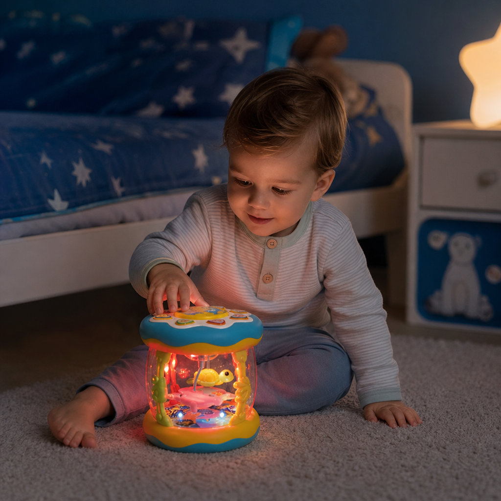 Interactive Musical Toy with Lights – Montessori Sensory & Soothing Lullaby Toy