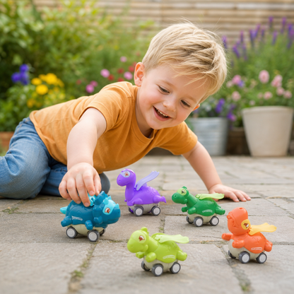 Press & Go Dinosaur Cars – Rolling Dinosaur Toys for Kids