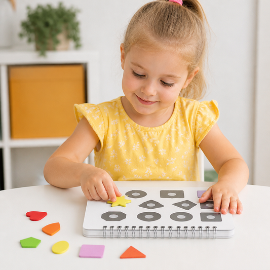 Montessori Busy Book – Reusable Preschool Learning Activity Book
