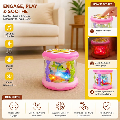 Interactive Musical Toy with Lights – Montessori Sensory & Soothing Lullaby Toy