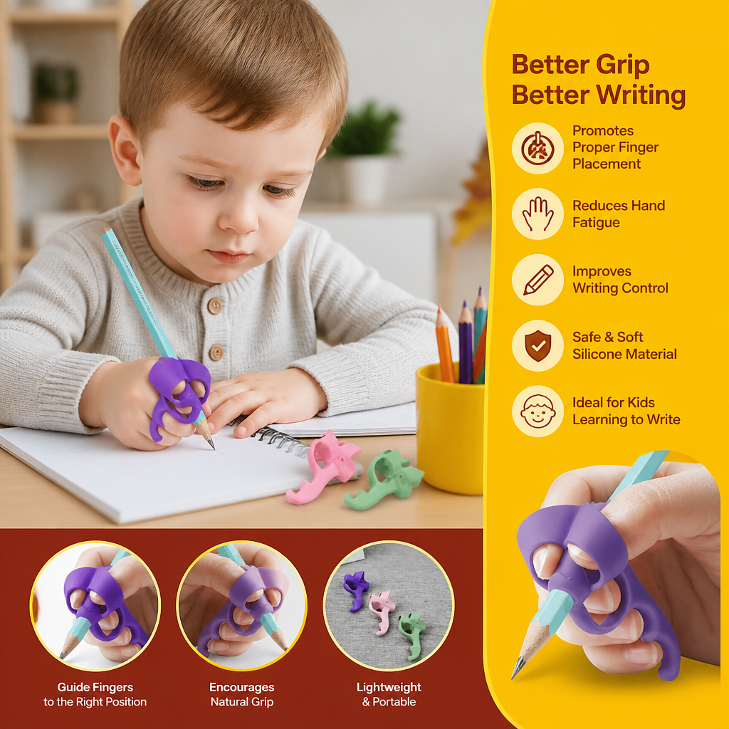 Ergonomic Silicone Pencil Grips