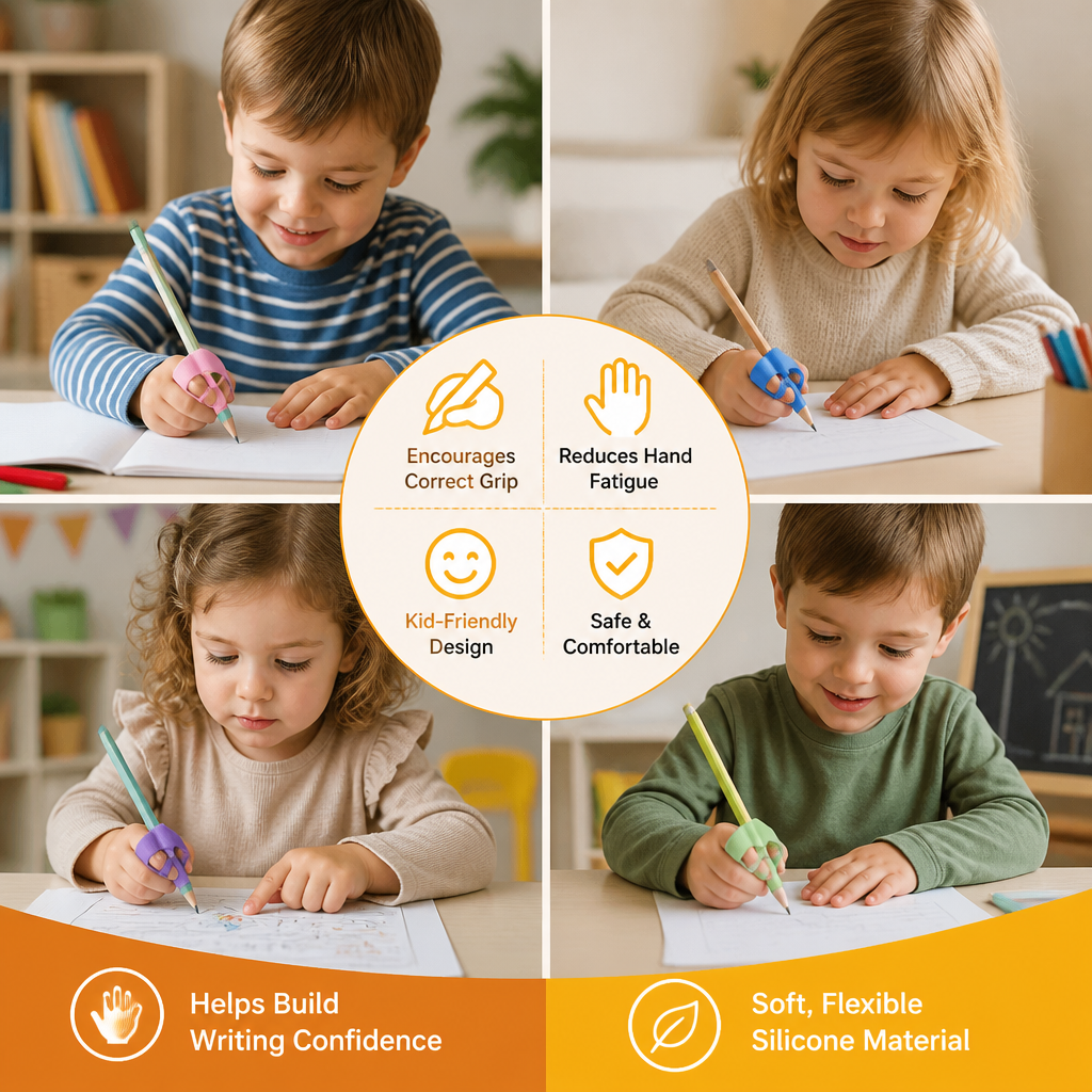 Ergonomic Silicone Pencil Grips