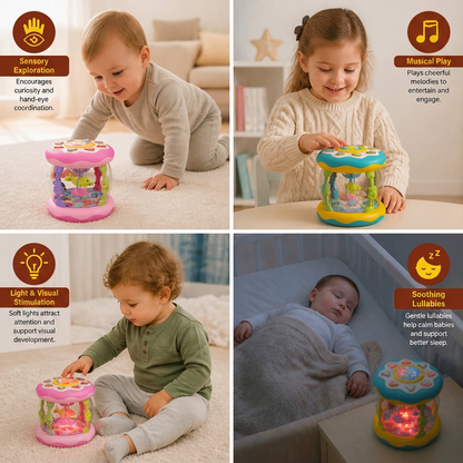 Interactive Musical Toy with Lights – Montessori Sensory & Soothing Lullaby Toy