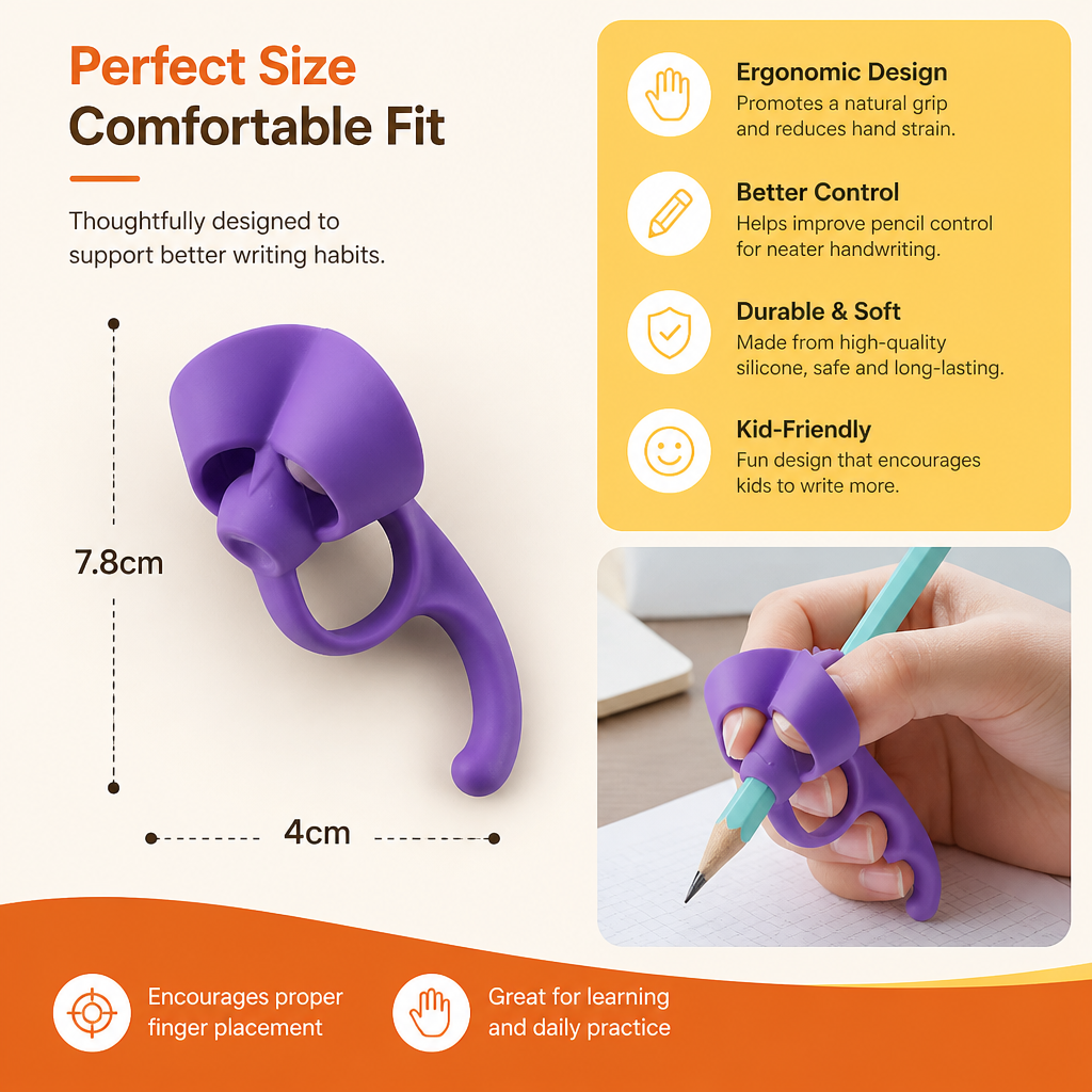Ergonomic Silicone Pencil Grips