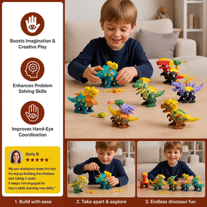 DIY Build & Transform Dinosaur Egg Toy