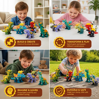 DIY Build & Transform Dinosaur Egg Toy