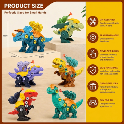 DIY Build & Transform Dinosaur Egg Toy
