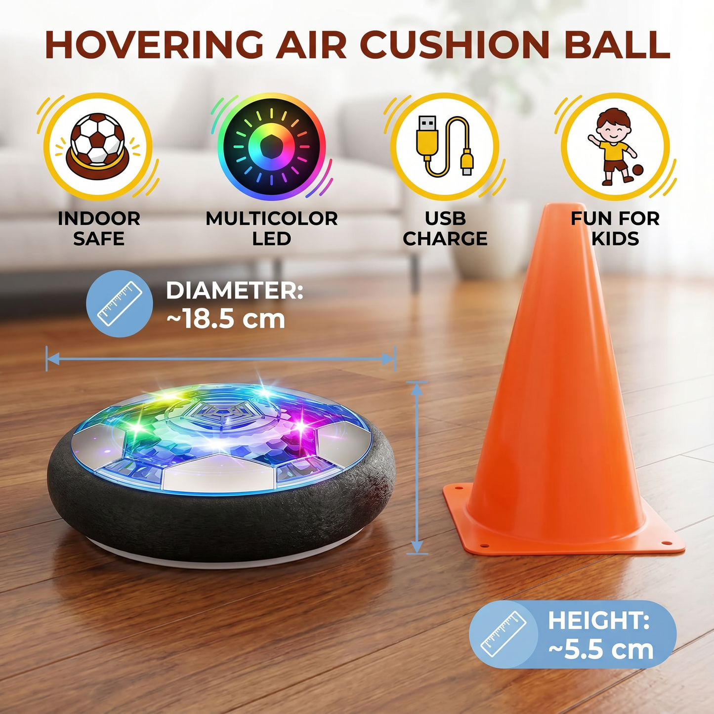 Hovering Air Cushion Ball