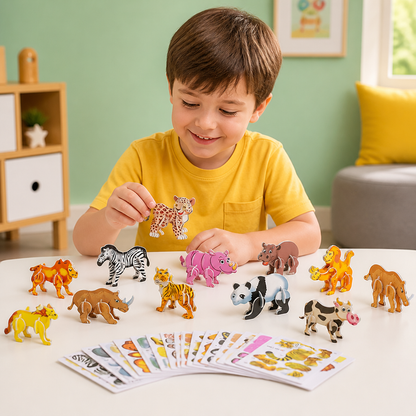 3D Cartoon Puzzle Set for Children