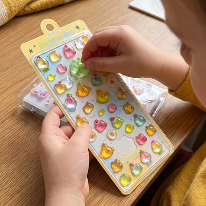3D Squishy Pet Paw Stickers – Cute Puffy Stickers for Kids