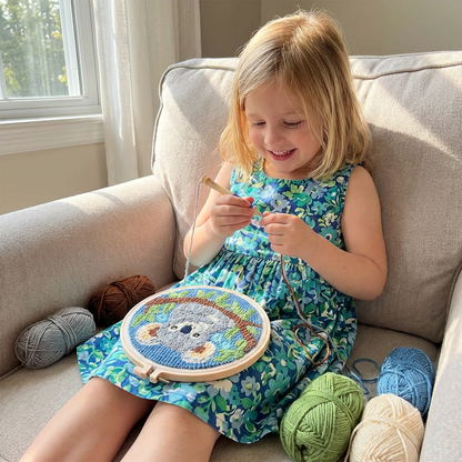 Punch Needle Embroidery Starter Kit – Beginner DIY Set with Beautiful Patterns