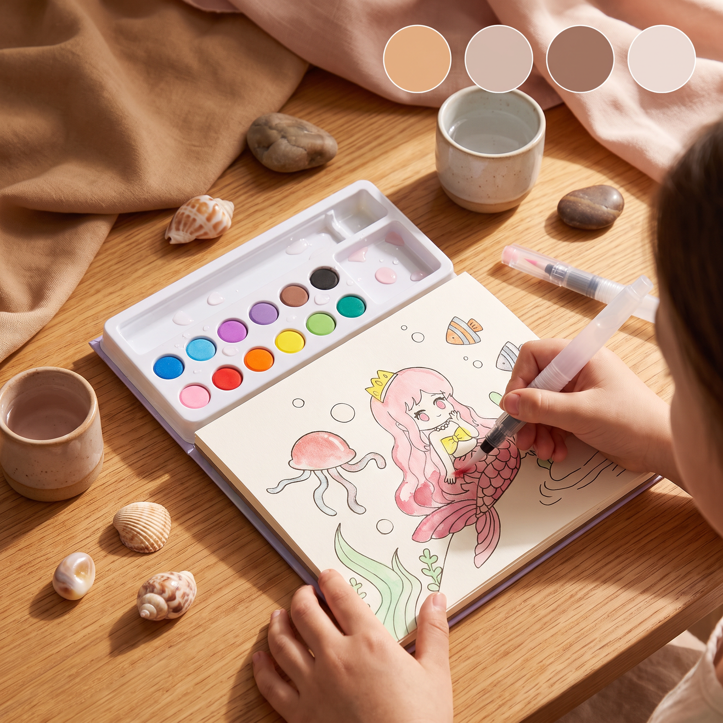 All-in-One Watercolour Painting Book