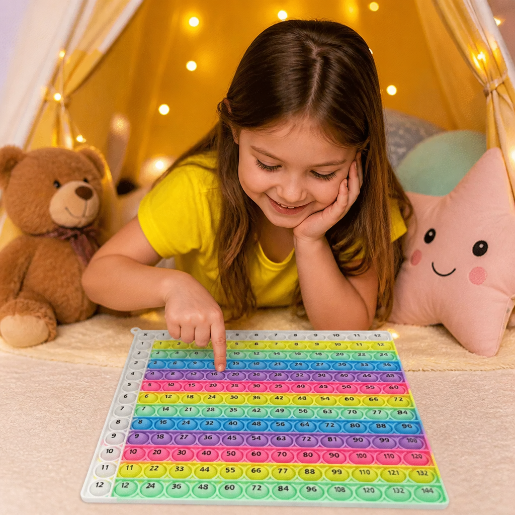 Rainbow Pop Math – Multiplication Fidget Learning Toy