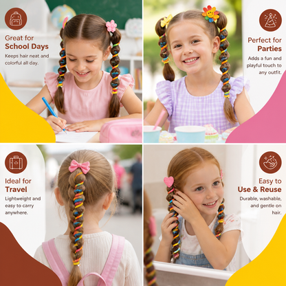 Cute Kids Spiral Hair Tie Set