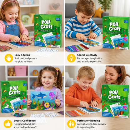 DIY Foil Art Kit – No-Mess Animal Crafts for Kids