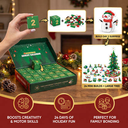 Christmas Tree Building Blocks Advent Calendar for Kids
