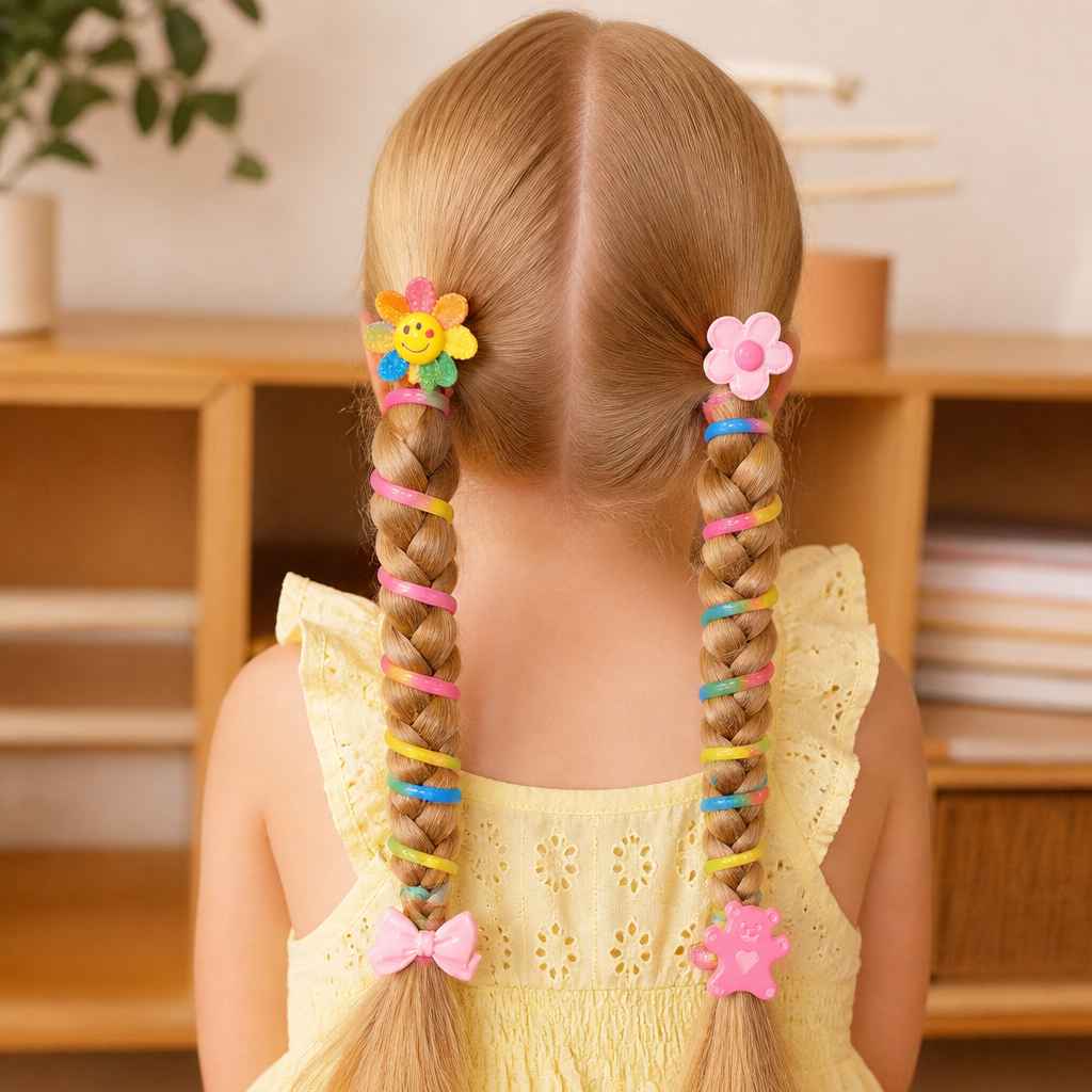 Cute Kids Spiral Hair Tie Set