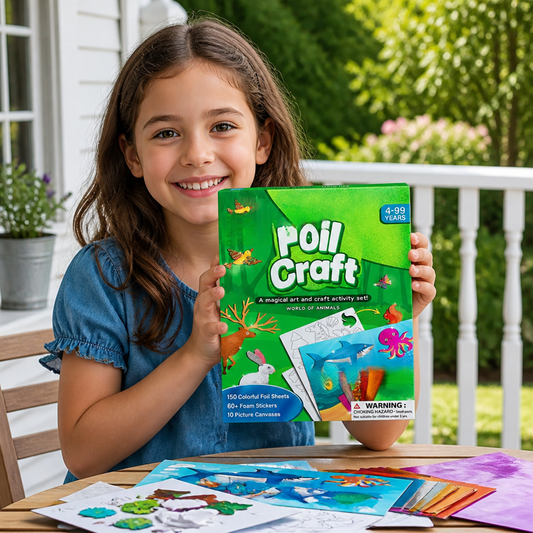 DIY Foil Art Kit – No-Mess Animal Crafts for Kids
