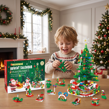 Christmas Tree Building Blocks Advent Calendar for Kids