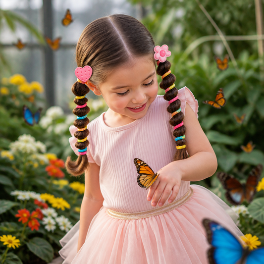 Cute Kids Spiral Hair Tie Set