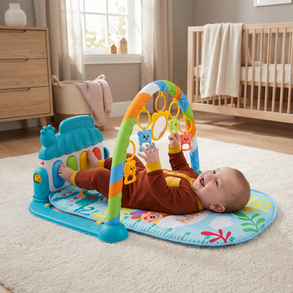 Musical Baby Pedal Piano for Limbs Coordination and Visual & Auditory Training