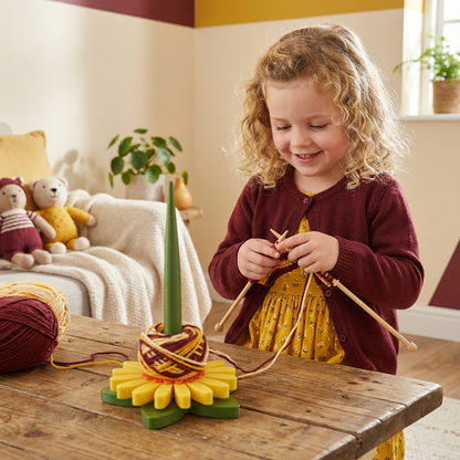 Flower Yarn Holder Stand for Knitting and Crocheting