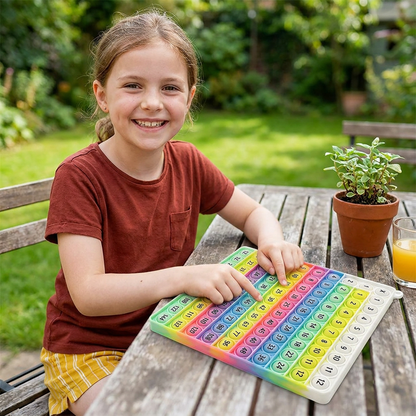 Rainbow Pop Math – Multiplication Fidget Learning Toy