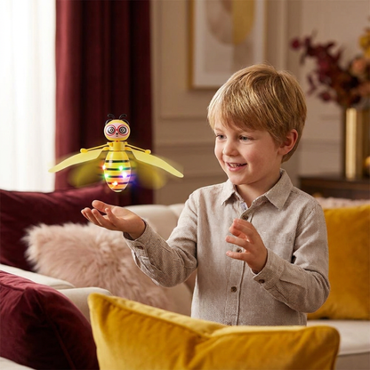 Hand-Controlled Flying Bee Toy with Motion Sensor and LED Lights