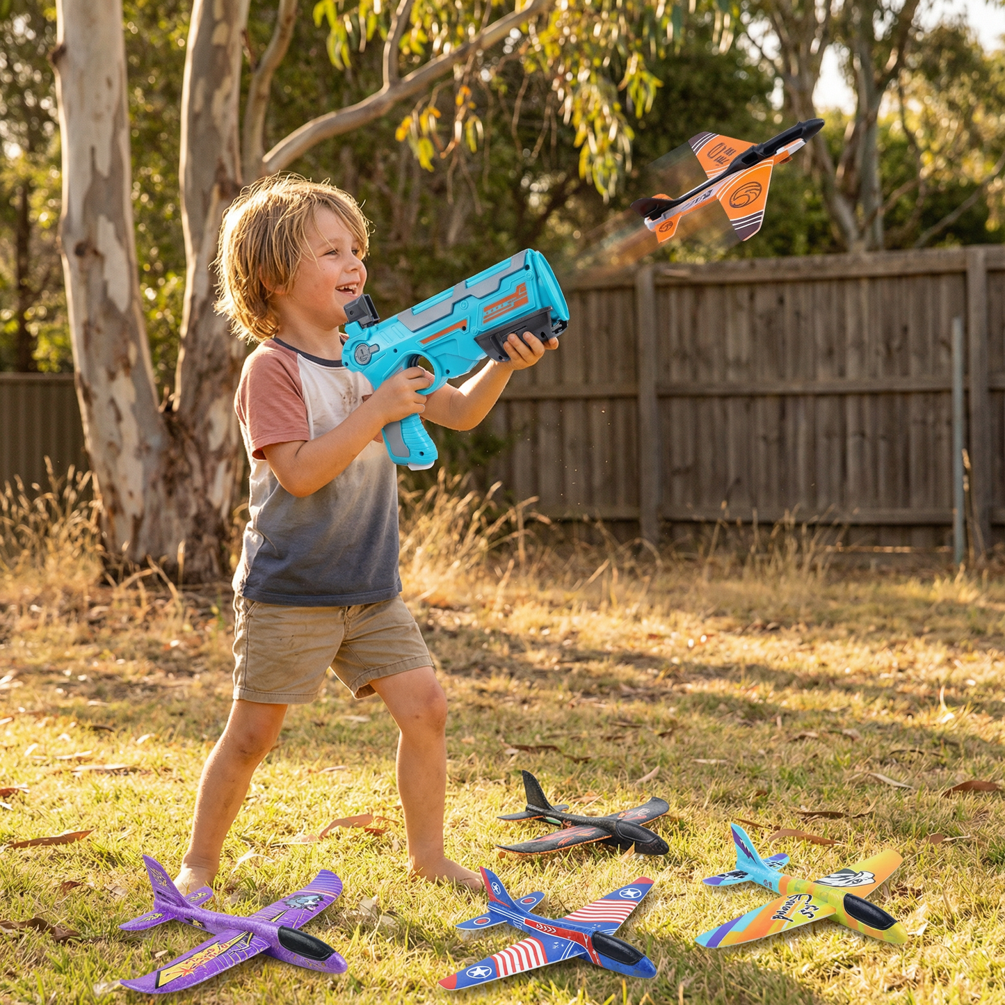 Kids Airplane Launcher – Outdoor Flying Toy Game