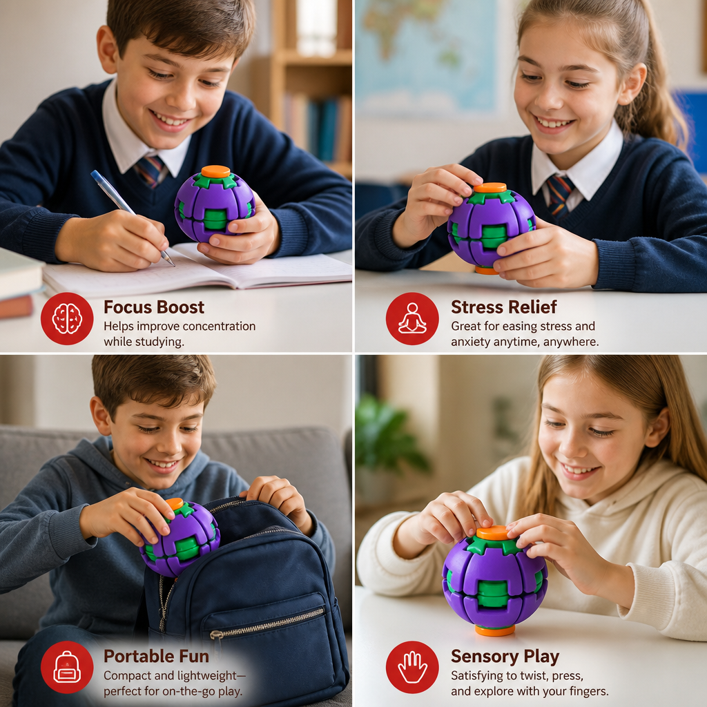 Rotating Decompression Fidget Ball