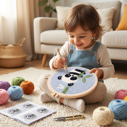 Punch Needle Embroidery Starter Kit – Beginner DIY Set with Beautiful Patterns